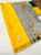 New Design Pure Soft Silk Saree Lemon Yellow Color w/ Blouse