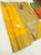 Latest Design Pure Silk Saree Lemon Yellow Color w/ Blouse