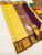 Pure Soft Silk Saree Lemon Yellow Color