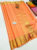 Pure Soft Silks Saree Light Orange Color w/ Blouse