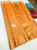 Unique Design Pure Soft Silks Saree Light Orange Color w/ Blouse