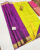 Pure Soft Silk Saree Magenta Color w/ Blouse