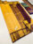 New Design Pure Soft Silk Saree Mango Yellow Color w/ Blouse