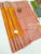 New Design Pure Soft Silk Saree Orange Color w/ Blouse