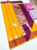 New Design Pure Soft Silk Saree Mango Yellow Color w/ Blouse