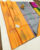 Dancing Girl Design Pure Soft Silk Saree Mango Yellow Color w/ Blouse