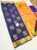 Pure Soft Silk Saree Navy Blue Color w/ Blouse