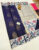 Latest Design Pure Soft Silks Saree Navy Blue Color w/ Blouse