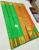 Trendy Design Pure Soft Silk Saree Parrot Green Color w/ Blouse