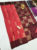 New Design Pure Soft Silk Saree Peach and Apple Red Color w/ Blouse