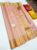 Latest Design Pure Soft Silk Saree Peach Color w/ Blouse