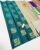 Pure Soft Silk Saree Peacock Blue Color w/ Blouse