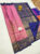 Pure Soft Silk Saree Pink Color w/ Blouse