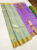 Unique Design Pure Soft Silk Saree Pista Color w/ Blouse