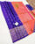 Pure Soft Silk Saree Purple and Pink Color w/ Blouse