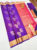 Latest Design Pure Soft Silk Saree Purple Color w/ Blouse