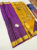 New Design Pure Soft Silk Saree Purple Color w/ Blouse
