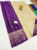 New Design Pure Soft Silk Saree Purple Color w/ Blouse