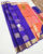 Pure Soft Silk Saree Purple Color w/ Blouse
