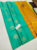 Beautiful Design Pure Soft Silk Saree Rama Blue Color w/ Blouse