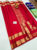 Trendy Design Pure Soft Silk Saree Red Color w/ Blouse
