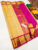 Unique Design Pure Soft Silk Saree Sandal and Pink Color w/ Blouse