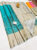 Pure Silk Saree Teal Blue Color w/ Blouse