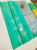 Trendy and Latest Design Pure Soft Silk Saree Teal Green Color w/ Blouse