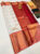 New Big Border Design Pure Soft Silk Saree White and Red Color w/ Blouse
