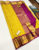 Trendy Design Pure Soft Silk Saree Yellow and Pink Color w/ Blouse