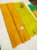 Pure Soft Silk Saree Yellow Color w/ Blouse