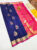Trendy and Latest Design Pure Soft Silk Saree Blue Color w/ Blouse