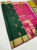 New Design Pure Soft Silk Saree Bottle Green Color w/ Blouse