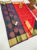 Pure Soft Silks Saree Double Shade (Gray, Red) Color w/ Blouse