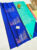 Different Peacock Design Pure Soft Silks Saree Ink Blue Color w/ Blouse