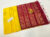 New Design Pure Soft Silk Saree Lemon Yellow Color w/ Blouse
