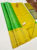 New Design Pure Soft Silk Saree Parrot Green Color w/ Blouse