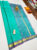 New Design Pure Soft Silks Saree Teal Green Color w/ Blouse