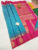 Beautiful Design Pure Soft Silks Saree Sky Blue Color w/ Blouse