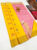 New Design Pure Soft Silk Saree Yellow Color w/ Blouse