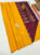 Latest Design Pure Soft Silks Saree Yellow Color w/ Blouse