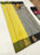 Semi Soft Silk Saree Light Weight Lemon Yellow Color w/ Blouse