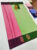 Semi Soft silk Saree Light Weight Rose Color w/ Blouse