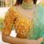 Stylish Modern Embroidery and Sea Shell Work Bridal Blouse Yellow Color