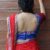 Simple Thread Work Designer Blouse Ink Blue Color