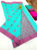 Flower Design Butta Mphoss Saree Ramar Blue Color w/ Blouse