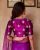 Different Embroidery and Stone Work Party Blouse Magenta Color