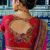New Simply Thread Work Party Blouse Chill Red Color