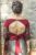 Beautiful Simple Bow and Thread Work Designer Blouse Kumkum Red Color