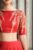 Simple Thread Work Designer Blouse Orange Color